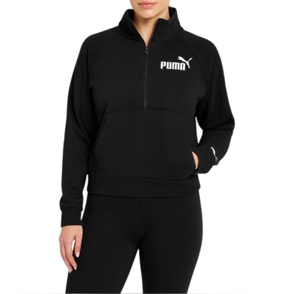Puma Women’s 1/4 Zip Pullover Sweatshirt | Size Medium